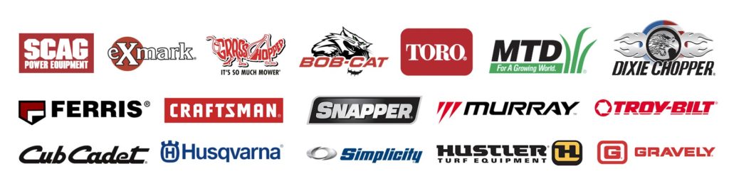 Logos of Mowers we Service